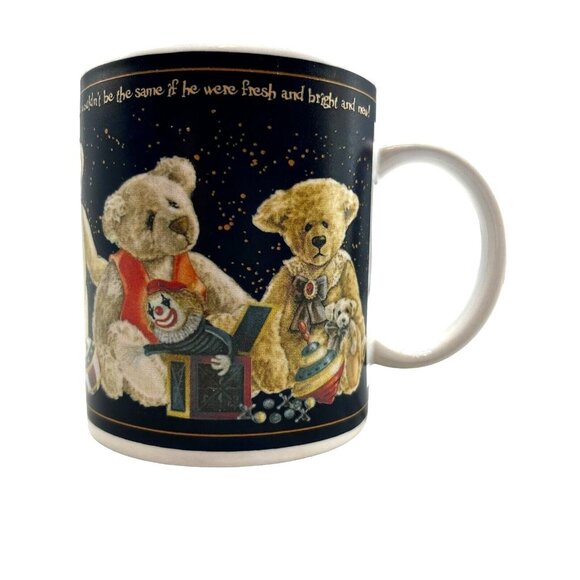 Teddy Bear Coffee Mugs Cup there's a hole in the paw of my bear and his stuffing - Picture 3 of 9